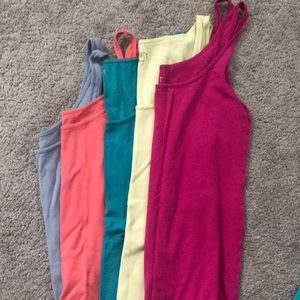 Lot of 5 maternity tanks